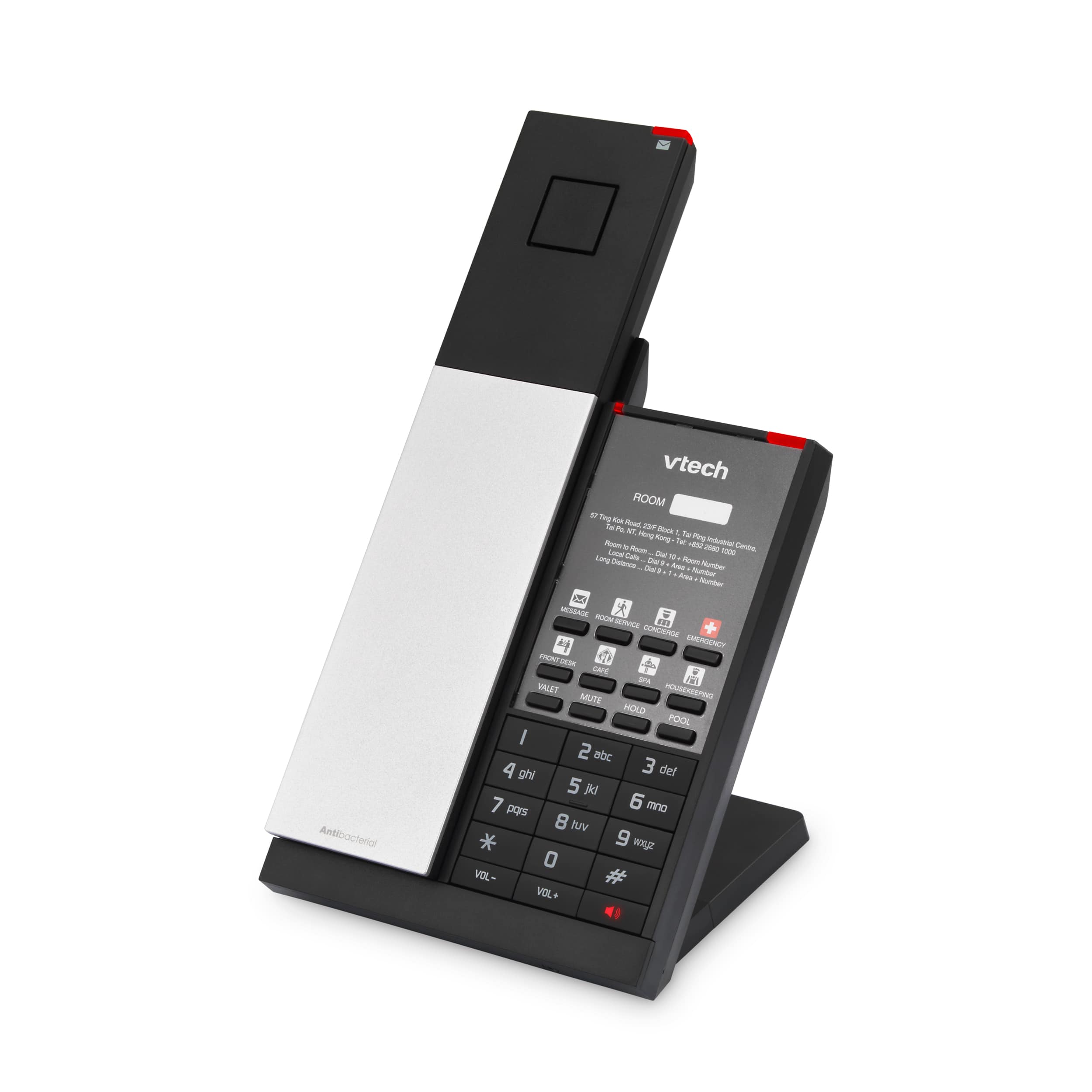 1-Line Analog Cordless Phone with Battery Backup - VTech® Hotel Phones